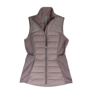 Lululemon Jacket Womens 4 Pink Down For It All Puffer Vest 700 Down Fill Running